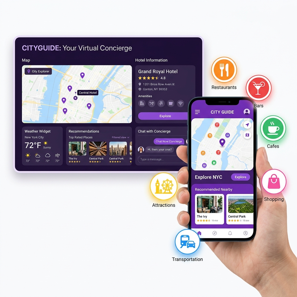 Virtual Concierge App Mockup